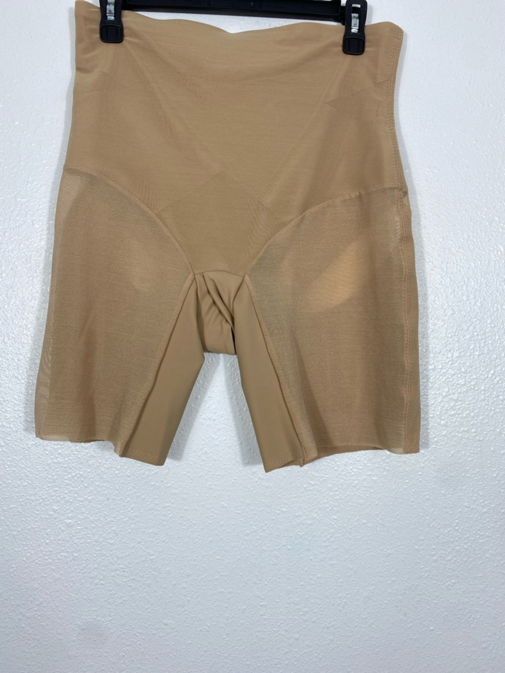 Honeylove High-Waisted Firm Compression Shapewear Shorts XL Beige Seamless
